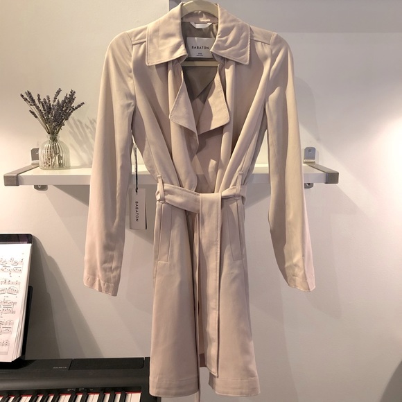 Aritzia Babaton Maximo Trench Coat in Denude XXS - Picture 2 of 9